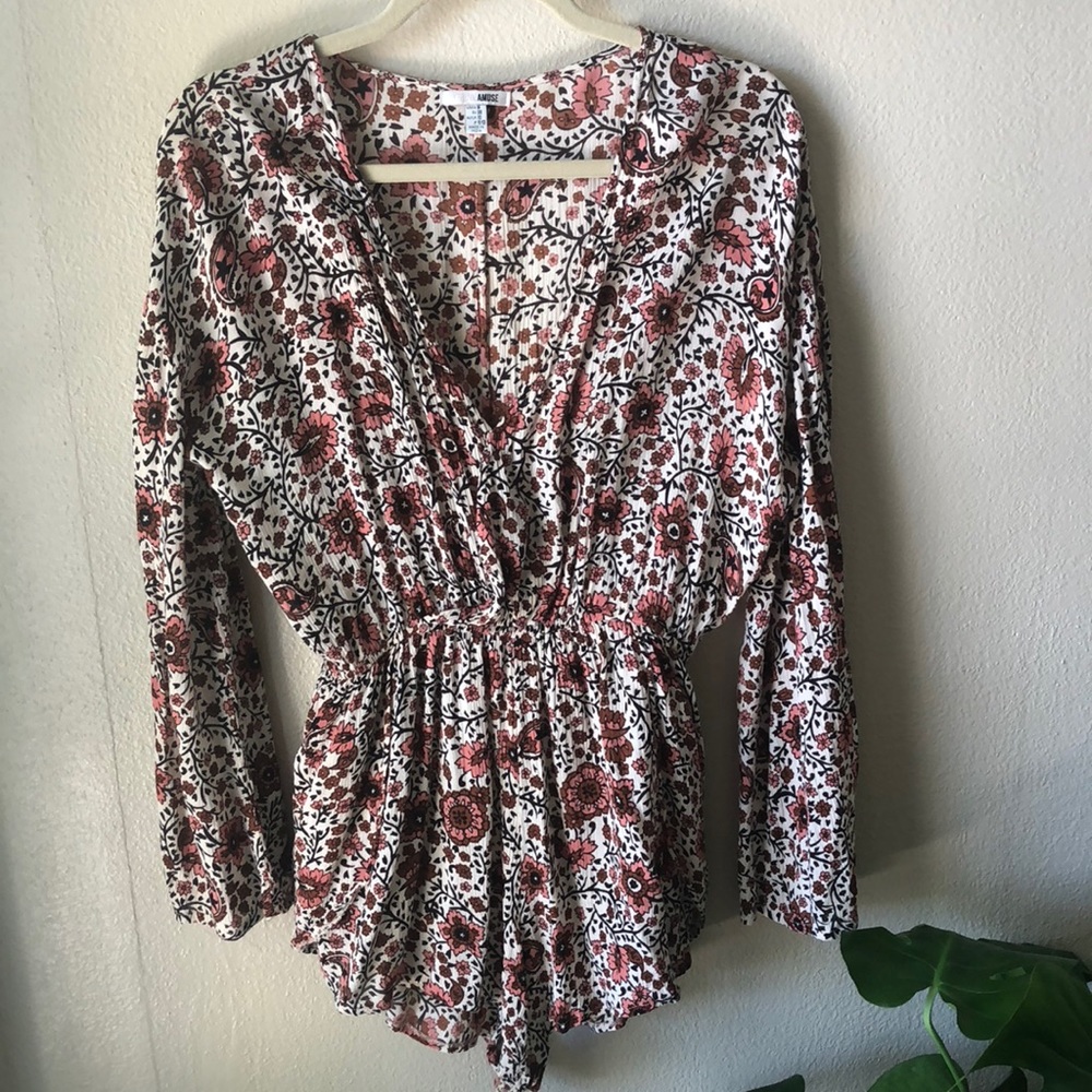Amuse Society floral romper